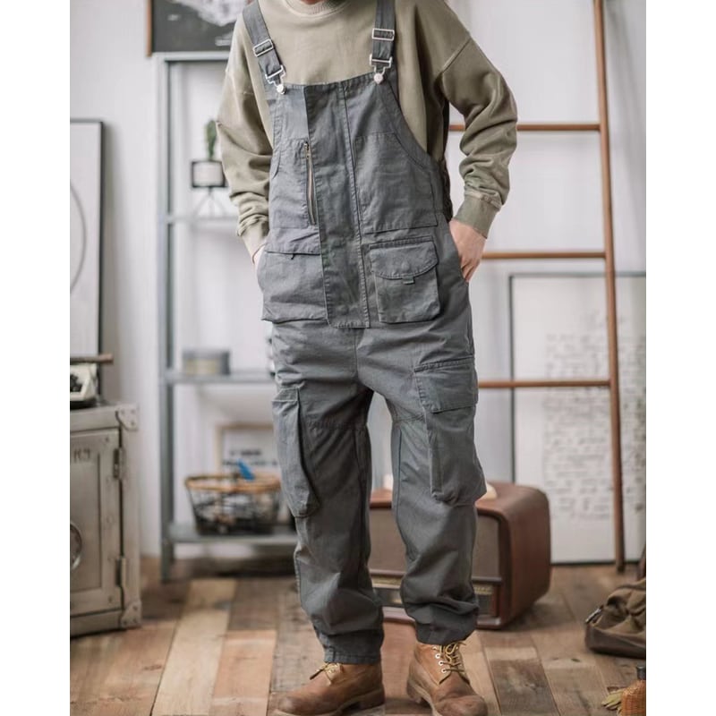 アメリカンレトロワークオーバーオール（3Colors）- T762 – Champyee