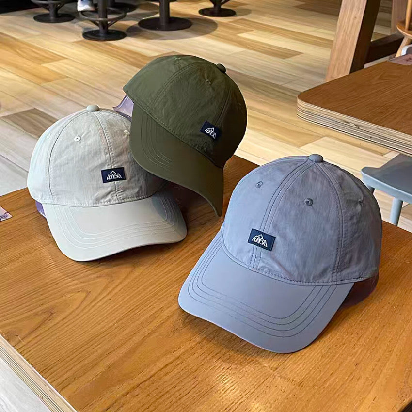 ワンポイントロゴ 速乾 ベースボールキャップ（6Colors）240453