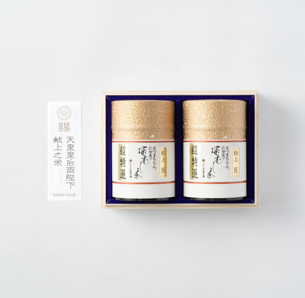 仁田尾の知覧茶園 / 超特-100 深むし茶献上超特撰極上匠 75g×2本 木箱入り