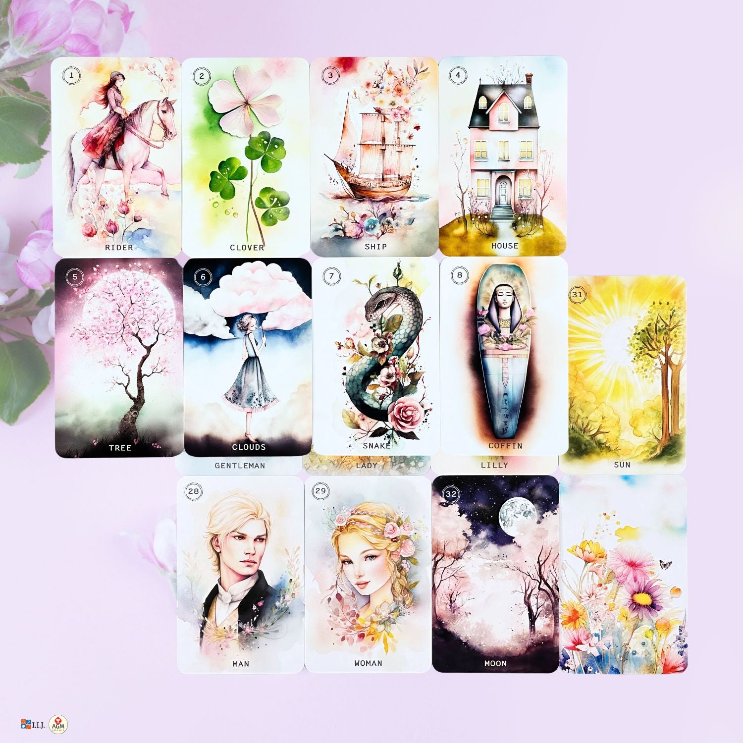 スイート ブロッサム ルノルマンカード Sweet Blossom Lenormand