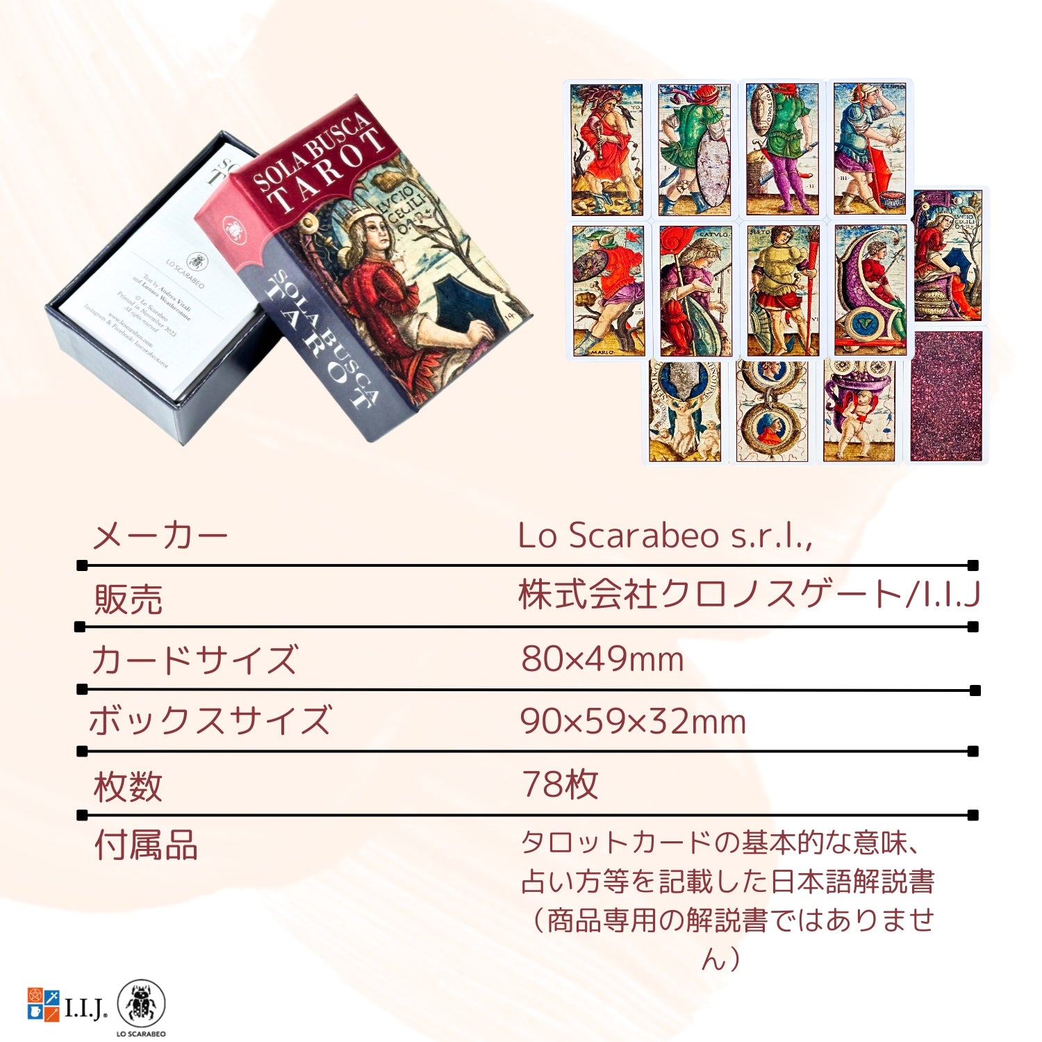 ソラ・ブスカ・タロット ミニ Sola Busca Tarot MINI – クロノスゲート