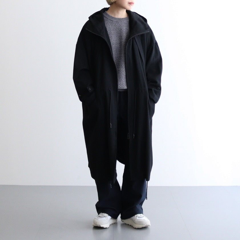 よそいきオーバーフラップロングCT #BLACK [D224-C146] – ciacura