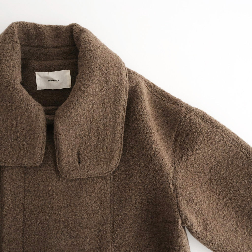 Standcollar Boucle Jacket #G/BEG [12520002] – ciacura