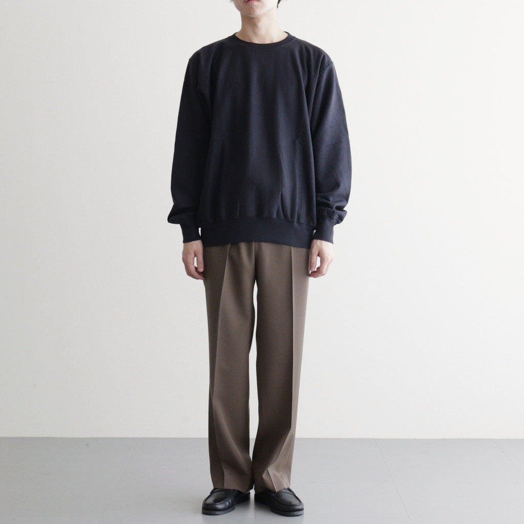 ELASTIC HIGH GAUGE SWEAT P/O #INK BLACK [A26SP02NU] – ciacura