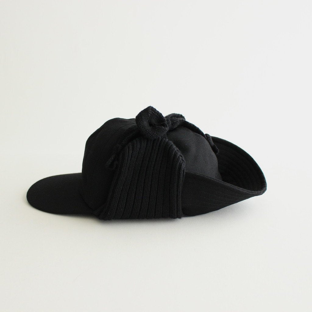 CAPHAT EAR CAP #BLACK [NO.21846] _ COMESANDGOES | カムズアンド