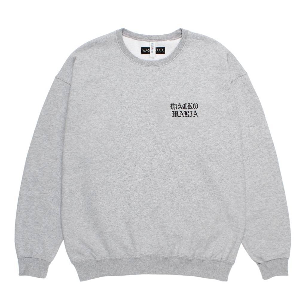 HEAVY WEIGHT CREW NECK SWEAT SHIRT #GRAY [25FW-WMC-SS05]_WACKO