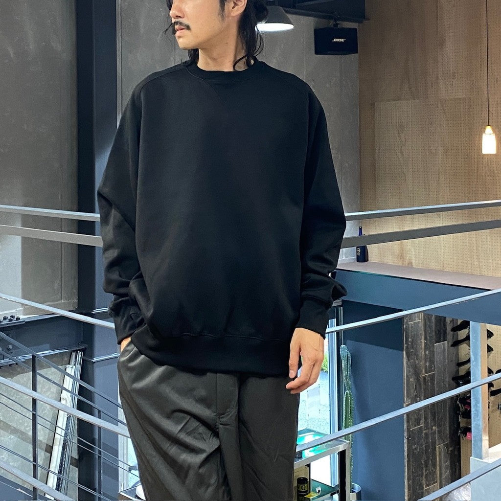 TECH SWEAT CREW FREEDOM SLEEVE #BLACK [BE-51024W]_DAIWA PIER39