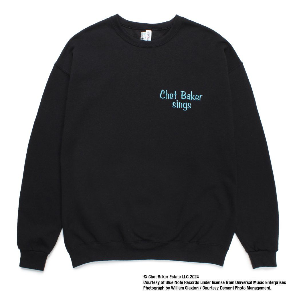 CHET BAKER | CREW NECK SWEAT SHIRT ( TYPE-1 ) #BLACK [CHETBAKER-WM