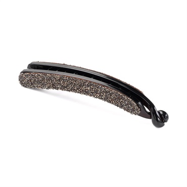 ルルさま♡レディアリーストーン バナナクリップ ブラックミックス