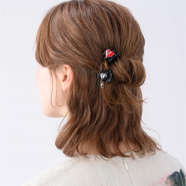 販路限定】ツインハート ホイップクリップ2個セット(レッド