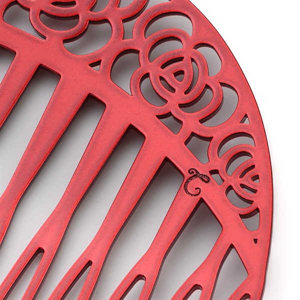 販路限定】カメリアグロス ステンレスコーム(レッド) | コーム