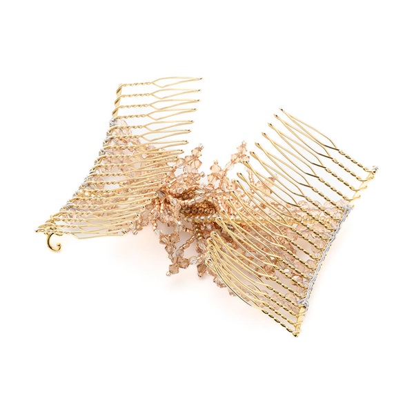 フローラルアイスフラワー グラスコーム(ベージュミックス) | イージー