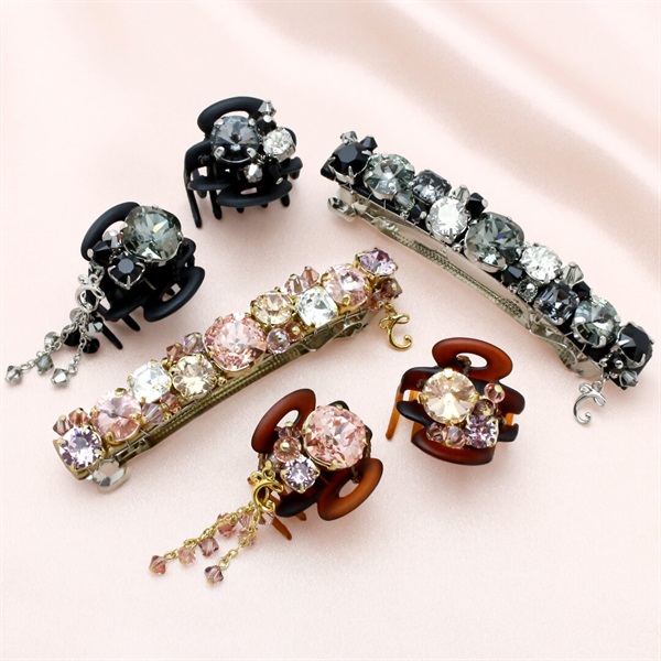 レディアリーシャイン バレッタ(ブラックミックス) | バレッタ