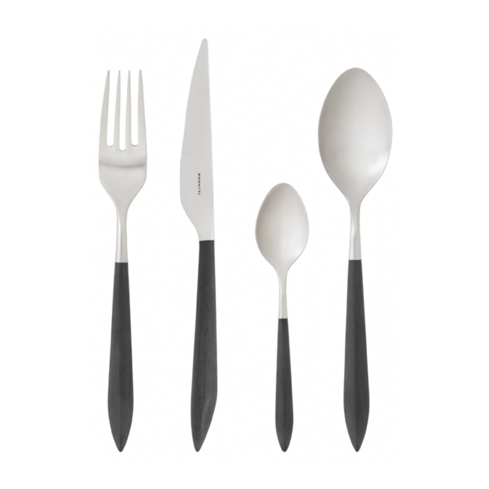 BUGATTI ブガッティ カトラリーセット 10本 ホワイト＆ブラック 71ILUwzey5L._AC_UF350,