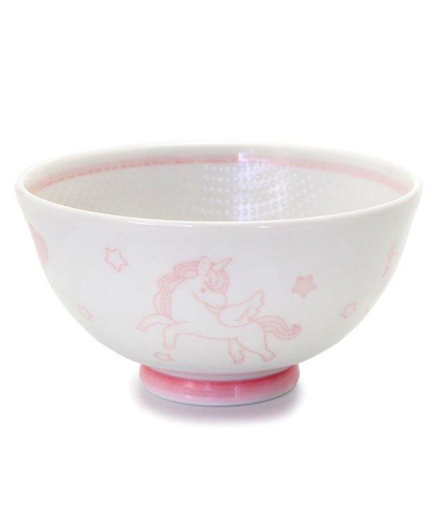 マザーガーデン ユニコーン くっつきにくい ご飯茶碗 中盛 ピンク