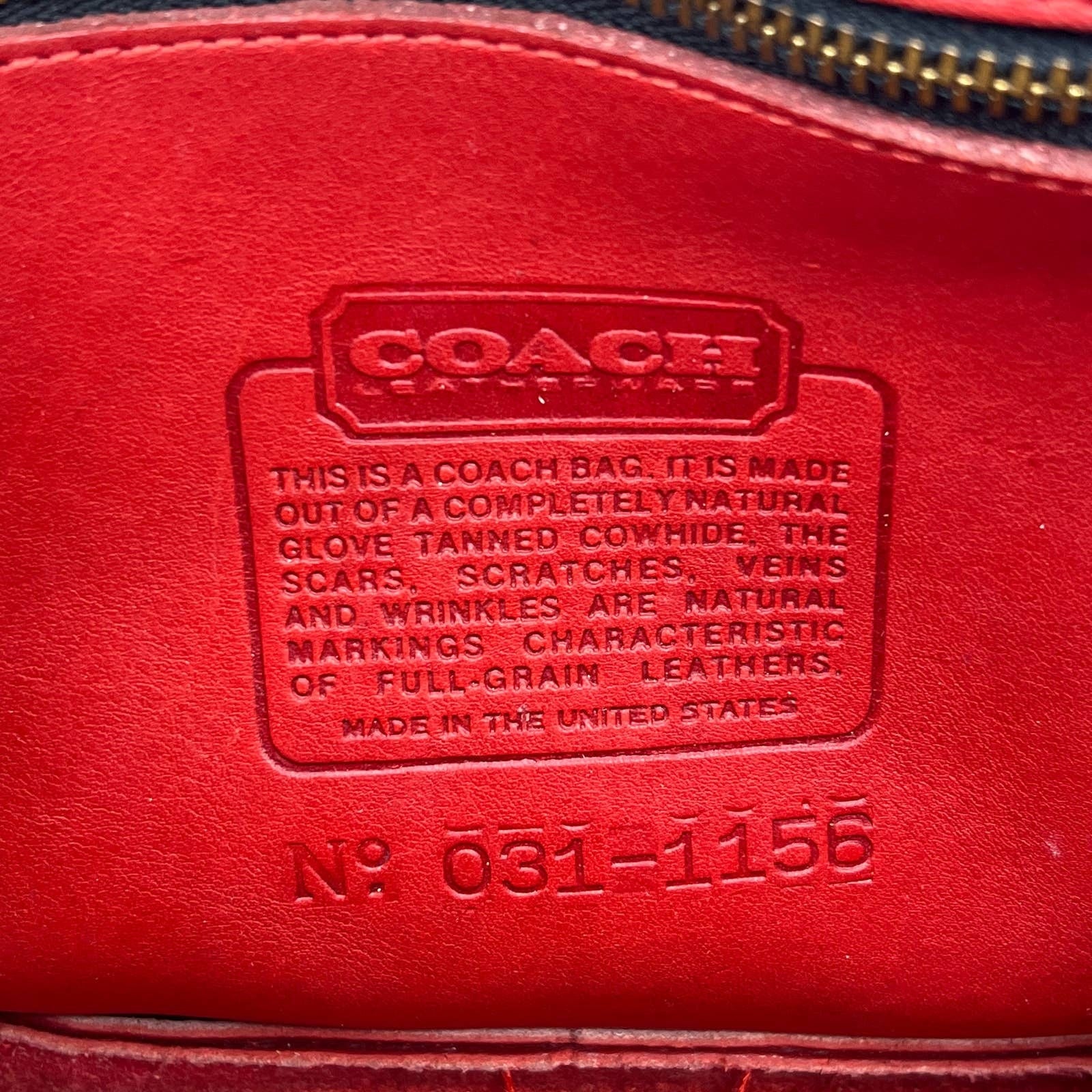 Vintage Coach Chester Bag 9901 USA Red – Cristina Moda Vintage