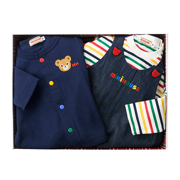 ミキハウス〉オーバーオールセット（BOX付き）｜近鉄百貨店ネットショップ