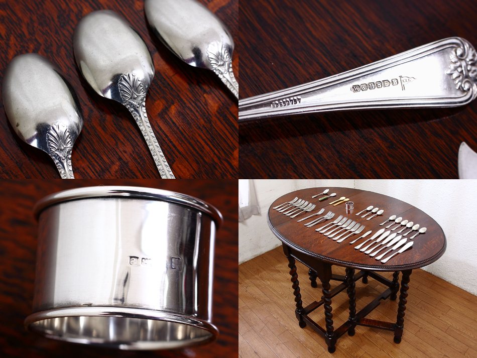 英國名門お一人様 シェフィールド 1950年代 ロンドン購入カトラリー3点