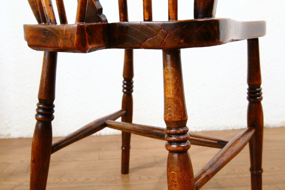 スーパークオリティ ジョージアン ホイールバックウィンザーチェア