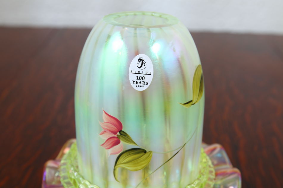 Fentonフェントン ヴァセリン/オパールセントガラス フェアリーランプ