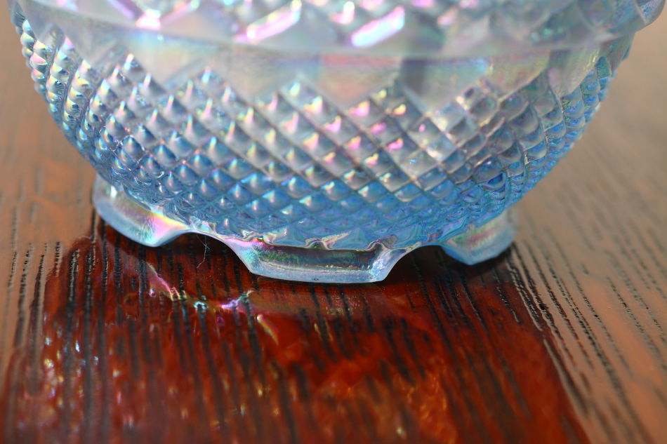 Fentonフェントン ブルー&オパールセント イリデッセンスガラス