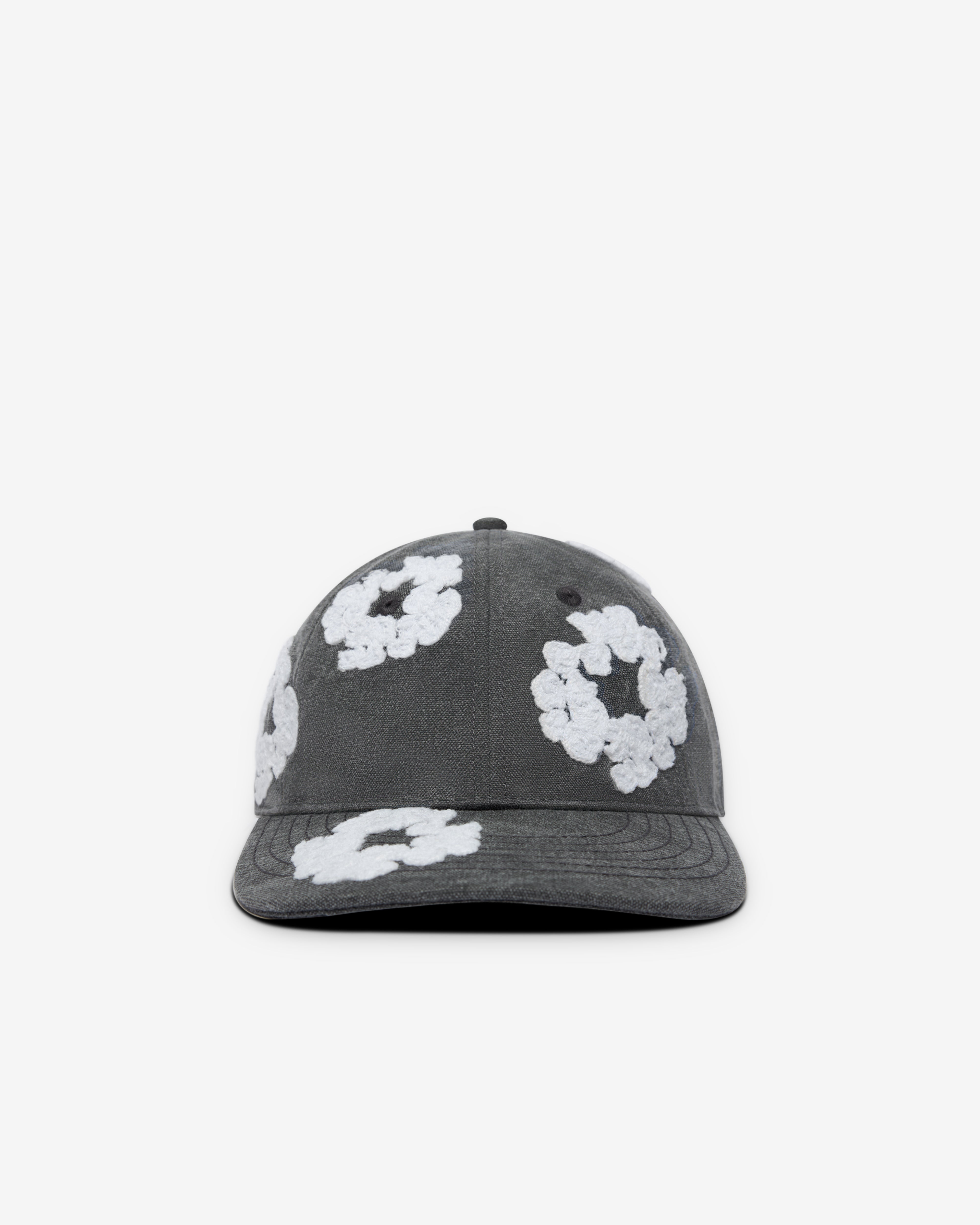 Denim Tears: Cotton Wreath Garment Dyed Cap (Black) | DSML E-SHOP