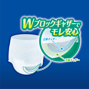 アテント 夜1枚安心うす型パンツはき心地すっきり 男女共用L18枚