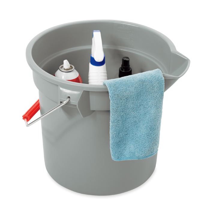 RUBBERMAID | ラバーメイド ブルートバケット グレイ φ350×H300mm 13.2