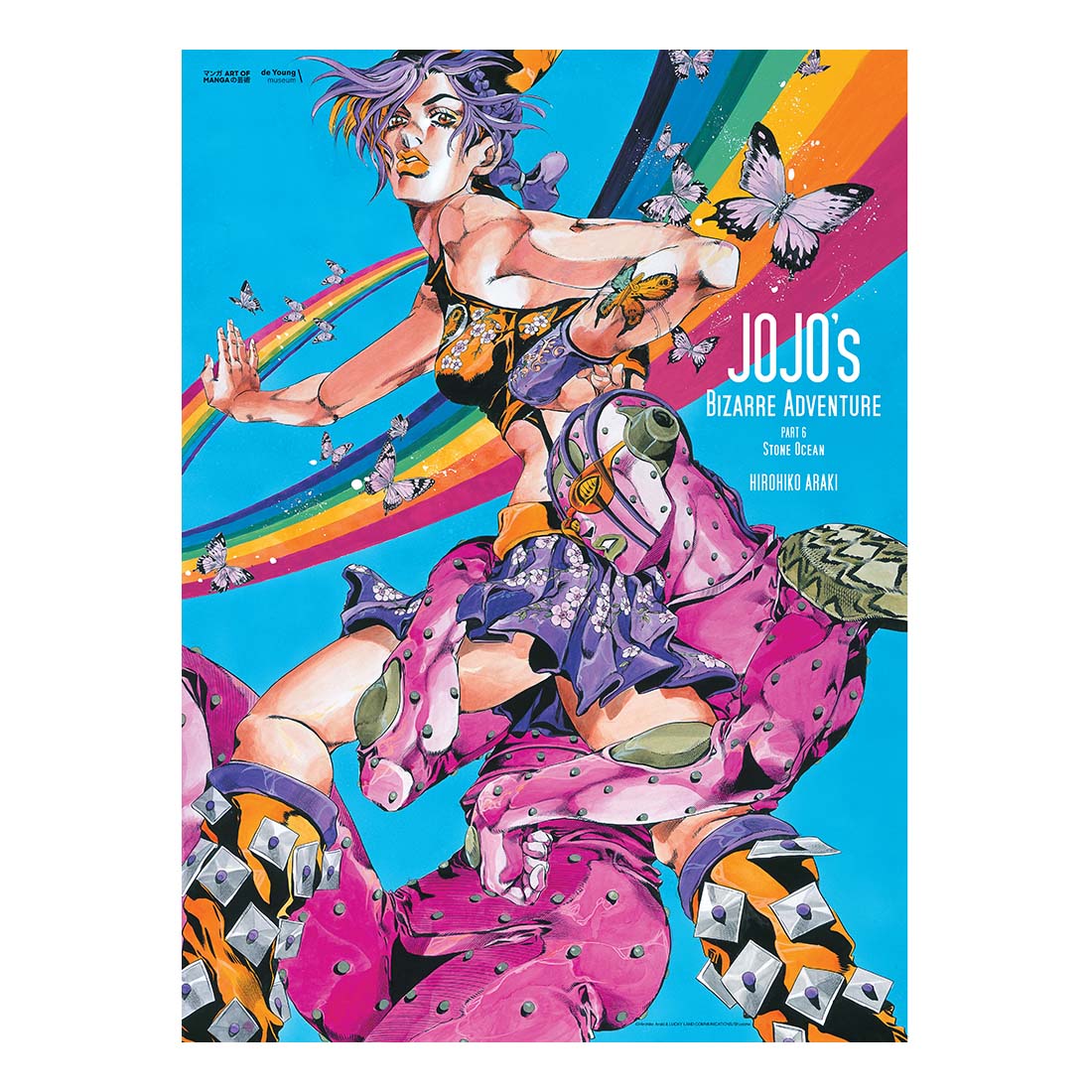 JoJo Part 6 Stone Ocean Mini Poster - de Young & Legion of Honor