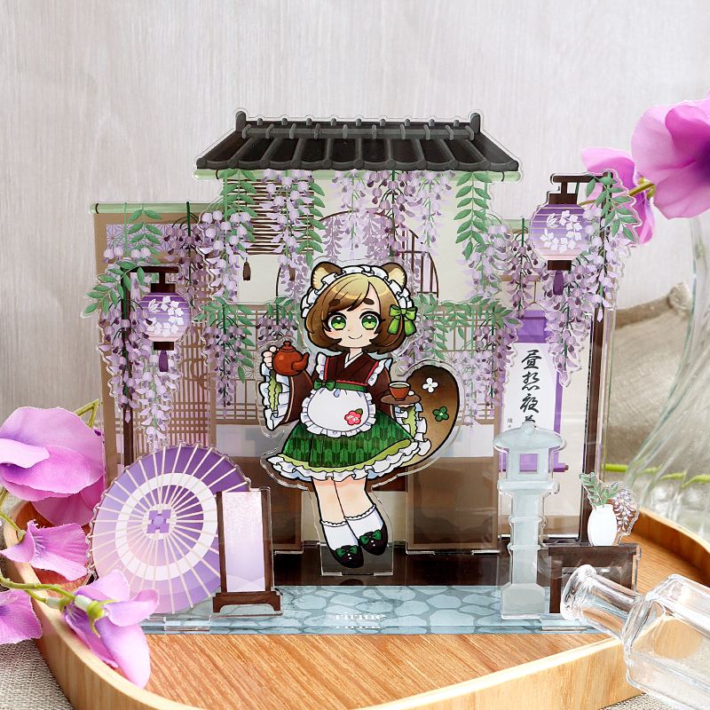ririne by fanfancy＋】アクリルジオラマ 桜/紫陽花/藤/彼岸花
