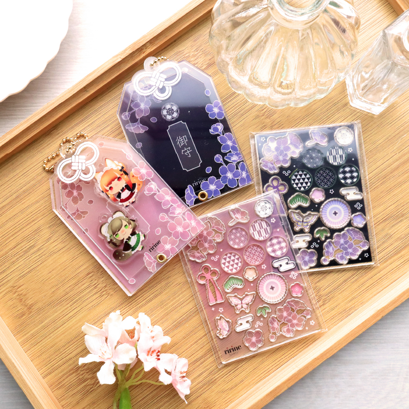 お守りミニアクリルフレーム 和花 夜桜| FUKUYA ONLINE フクヤオンライン