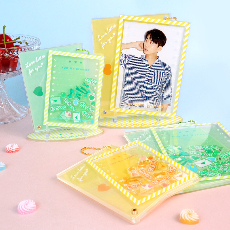 ラブレターアクリルフレーム ブロマイドサイズ ピンク| FUKUYA ONLINE