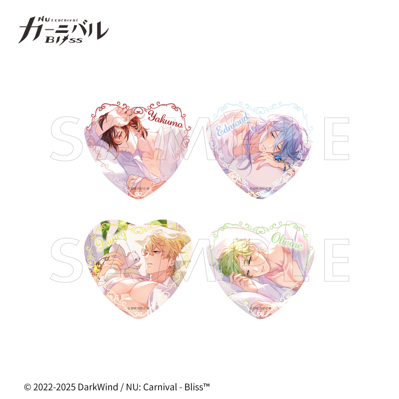NU: Carnival - Bliss×fanfancy+ ハート缶バッジ| FUKUYA ONLINE