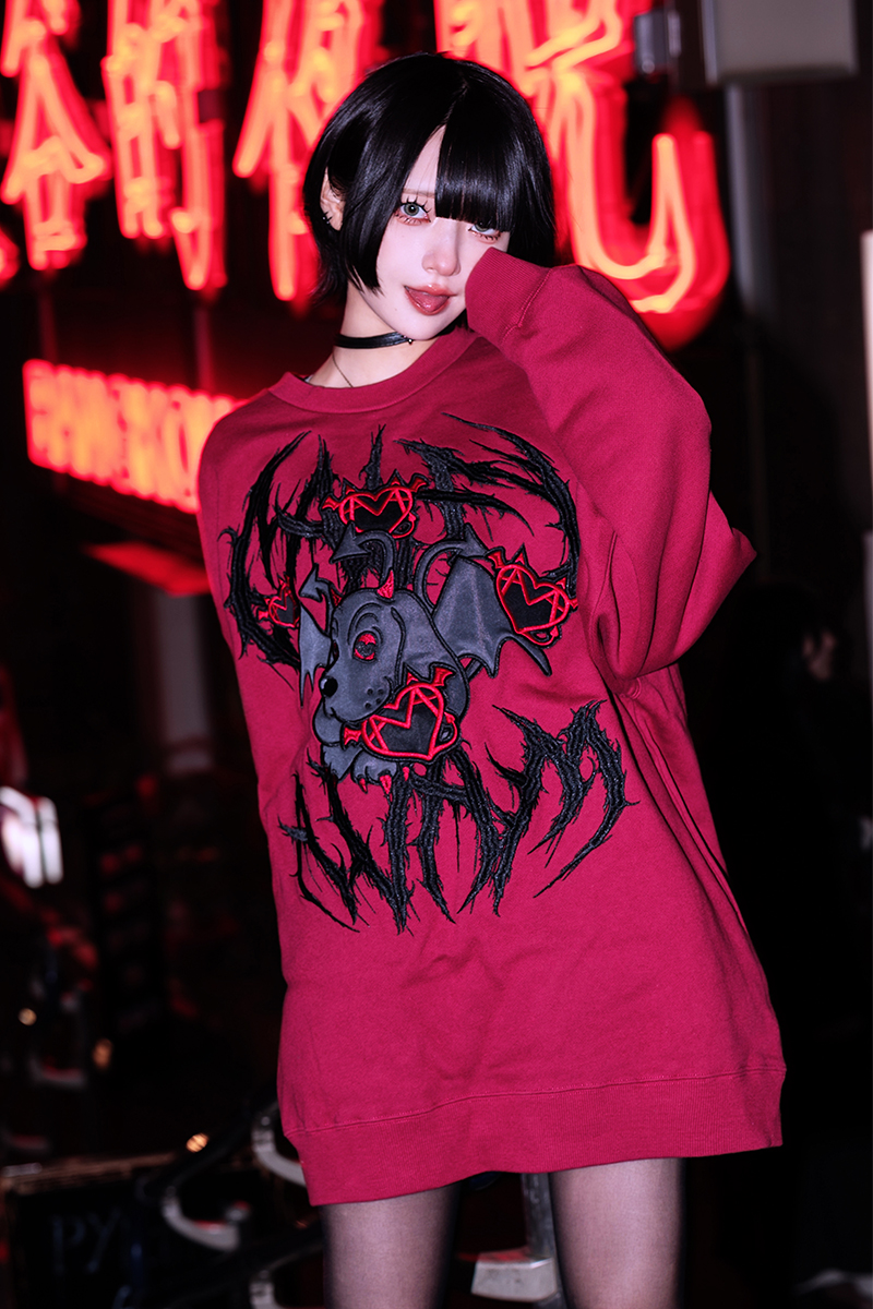 AVAM×GALFY×GEKIROCK CLOTHINGコラボ・スウェット BURGUNDY / ロック