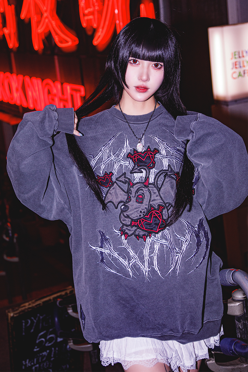 AVAM×GALFY×GEKIROCK CLOTHINGコラボ・スウェット BLACK / ロック