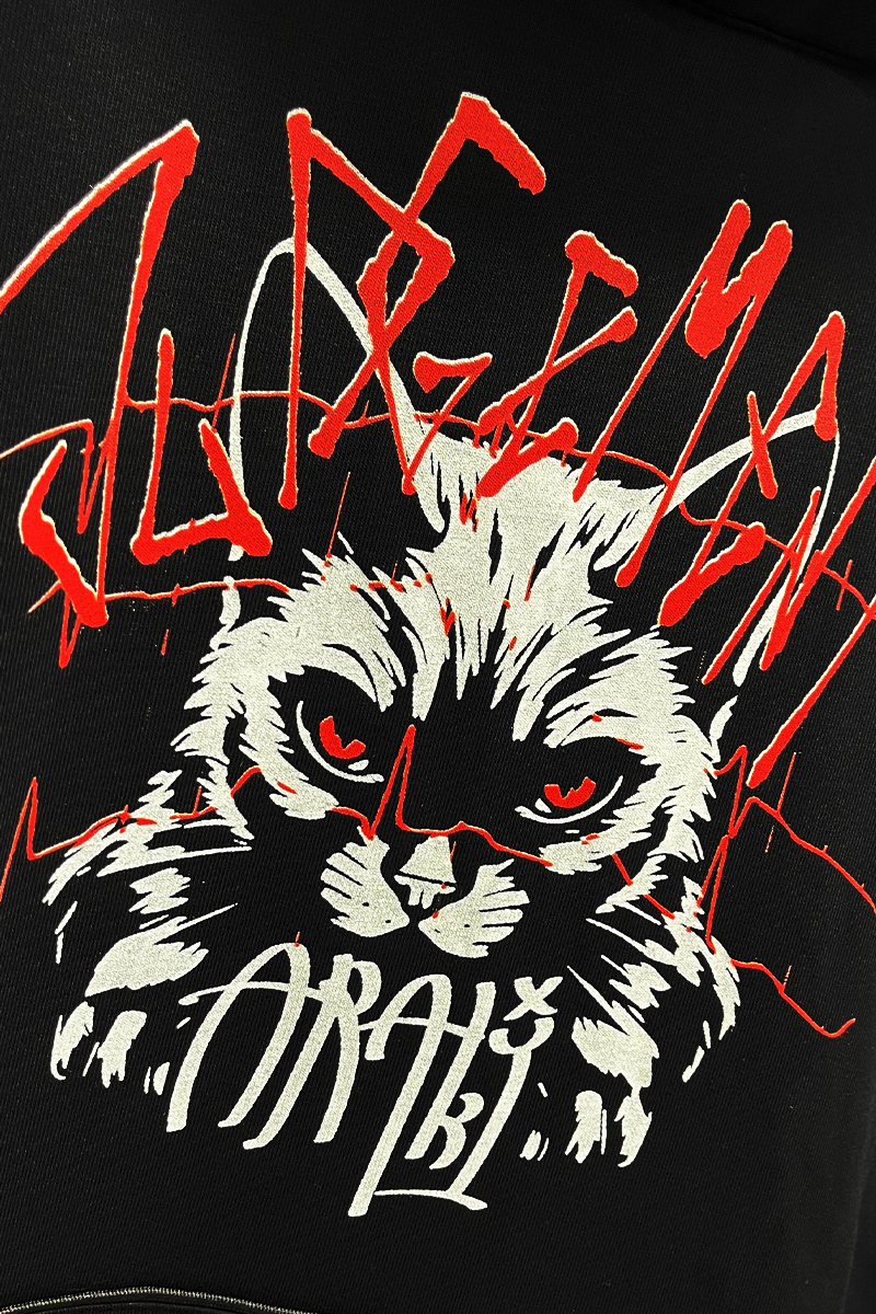 あらき×TEROMELIA×GEKIROCK CLOTHINGコラボ・プルオーバーパーカー