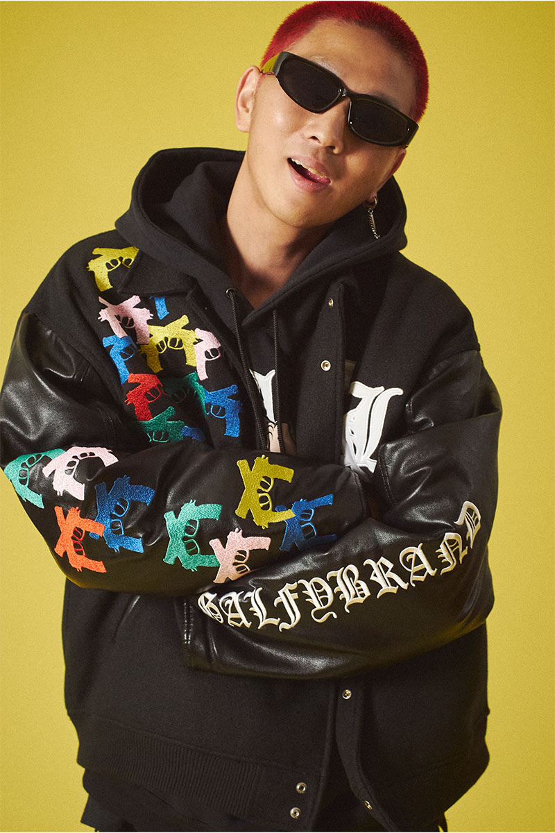 GALFY (ガルフィー) チャカバッチスタジャン BLACK/BLACK / ロック