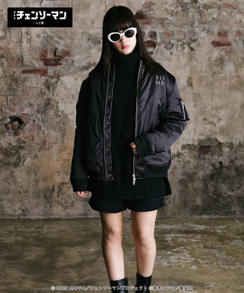 CHAINSAW MAN ボンバージャケット ブラック Lサイズ Chainsaw Man