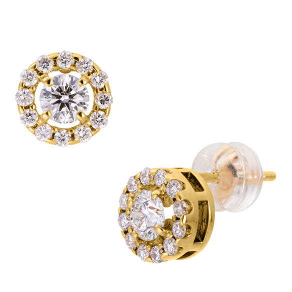 K18イエローゴールド ダイヤモンド ピアス | 高品質 金・プラチナ