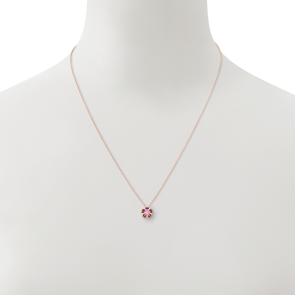 K18ピンクゴールド ピンクサファイア ペンダント | 高品質 金・プラチナ
