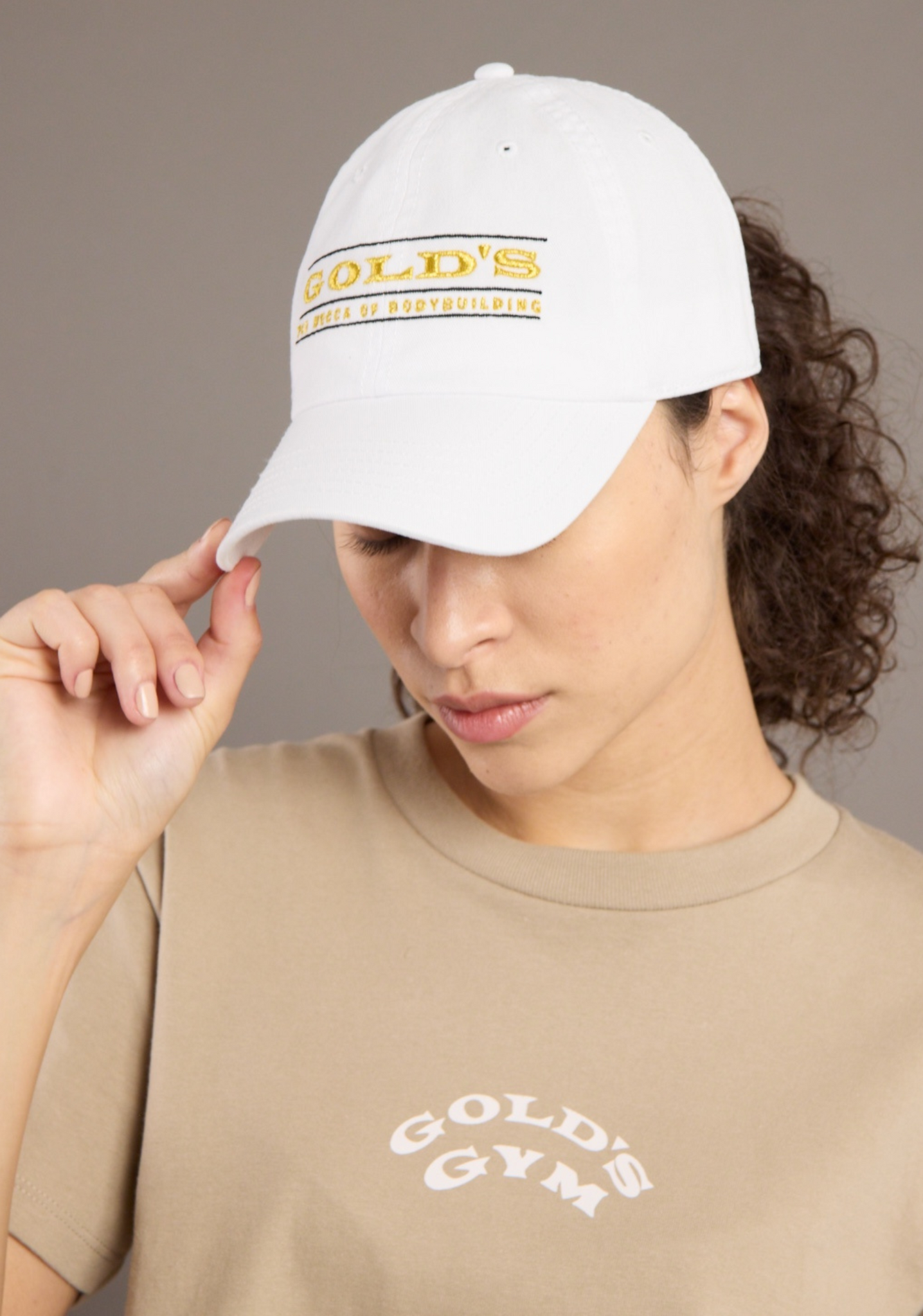 Gold's Gym® - 90s White Hat - (60th Anniversary Collection