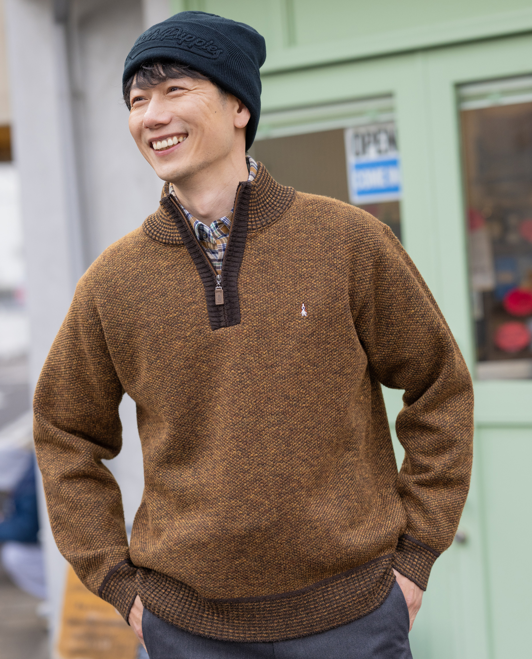 ボンディングハーフZIPトレーナー - ハッシュパピーアパレル公式通販サイト