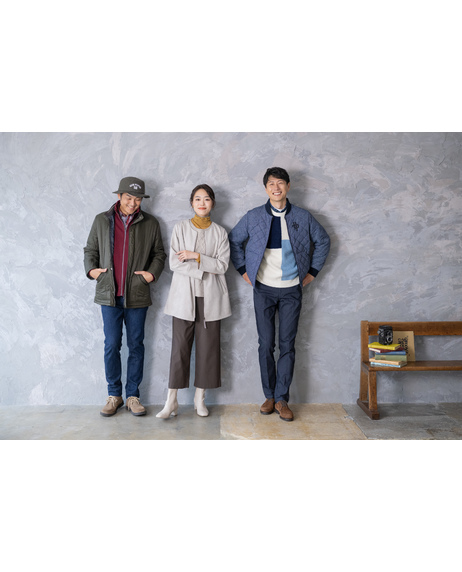 ミニショールカラー全開ZIPブルゾン - ハッシュパピーアパレル公式通販