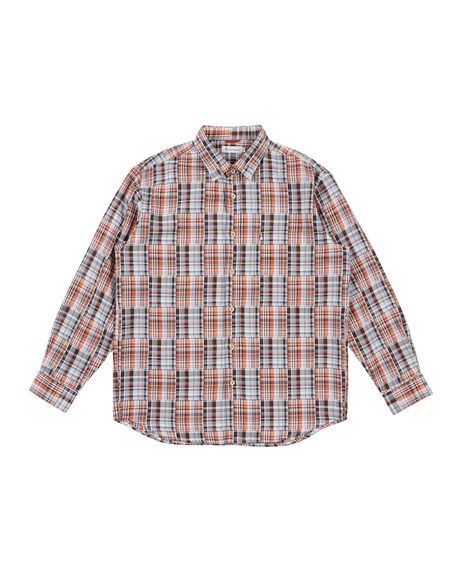 ダブルガーゼチェックシャツ【キングサイズ】 - ハッシュパピー