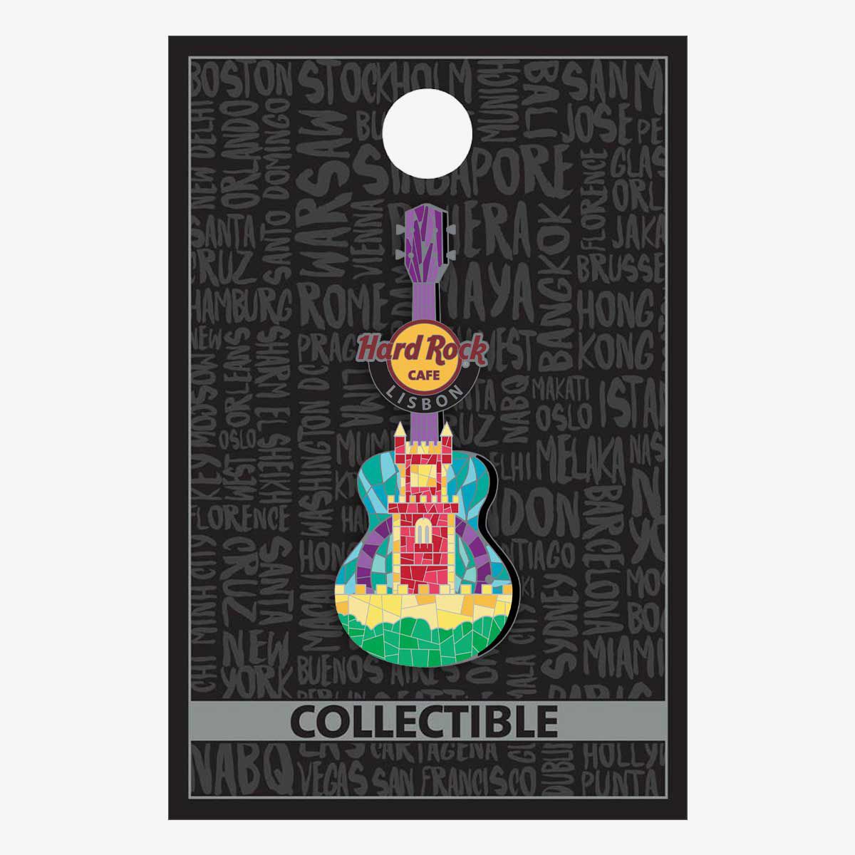 Lisbon Mosaic Castle Guitar Pin | Online Rock Shop