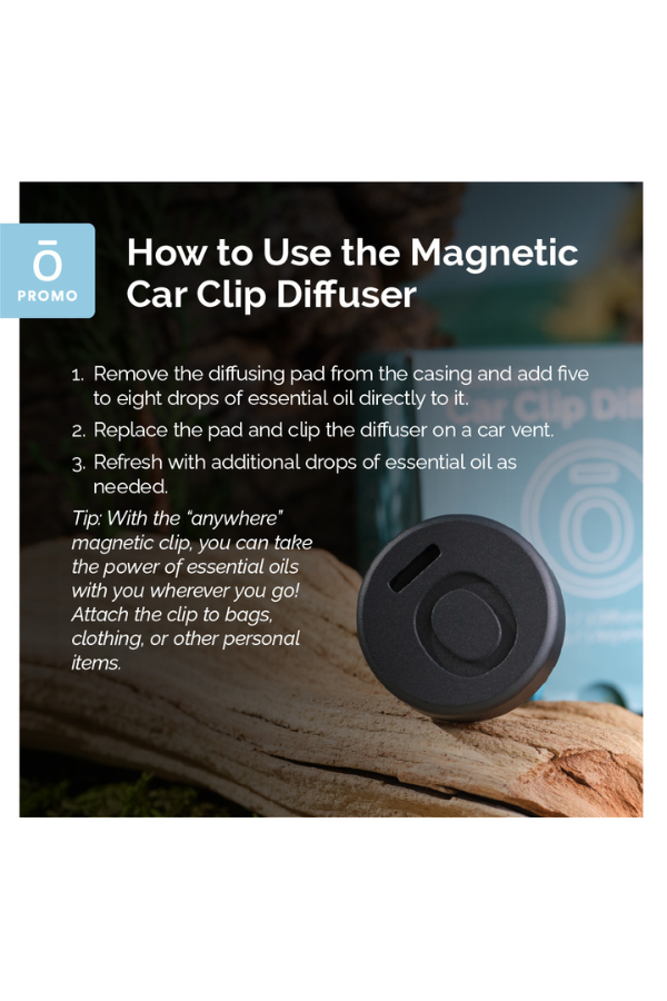 doTERRA Magnetic Car Clip Diffuser and Woodland Trio | doTERRA