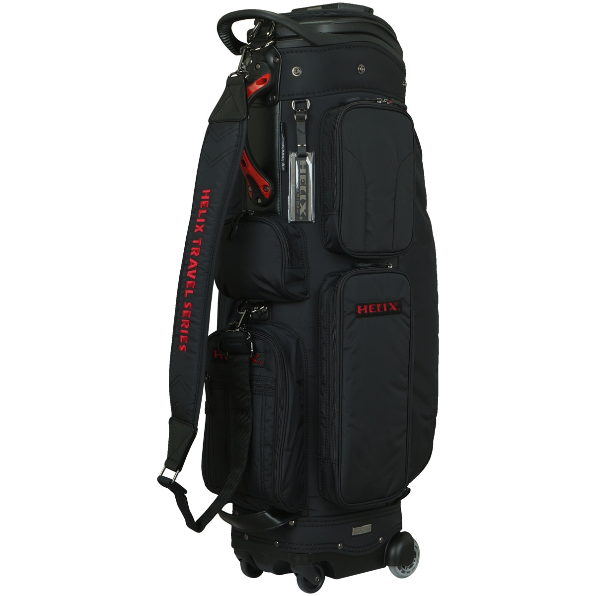 限定品 TIGORA HELIX ゴルフ キャディバッグ 四輪キャスター付き