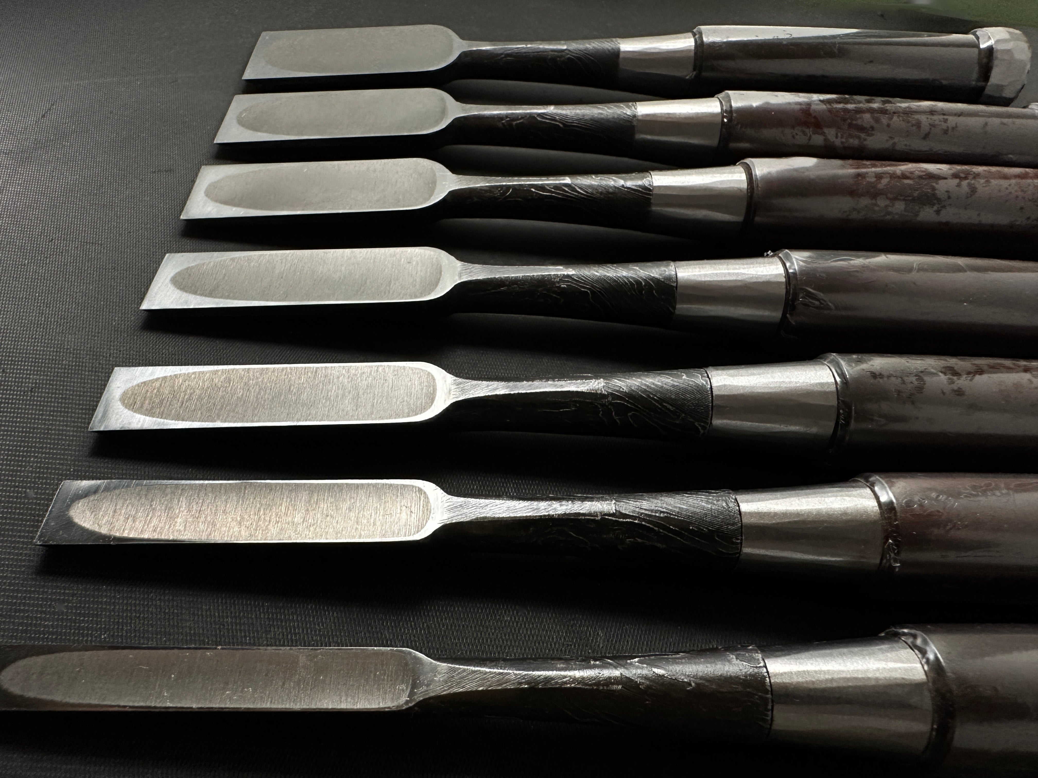 田斎木目特製 脇差ノミ 革袋付 田斎作 木目 脇差鑿 追入