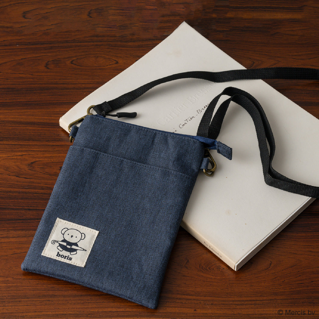 NEW】縦型ショルダーポーチ ボリス ネイビーブルー – INTERMODE KAWABE