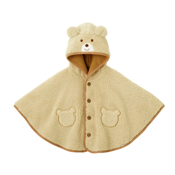 ミキハウス ホットビスケッツ]くま顔ドン ボアマントギフトセット